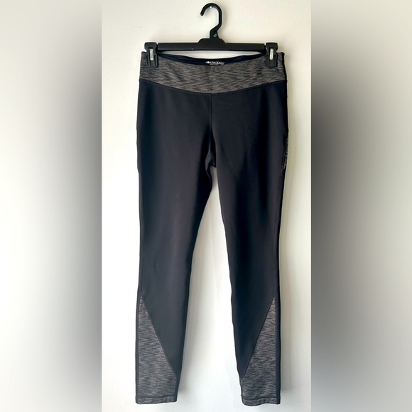 Ideology Pants - Ideology women’s medium black space dyed fleece lined full length leggings